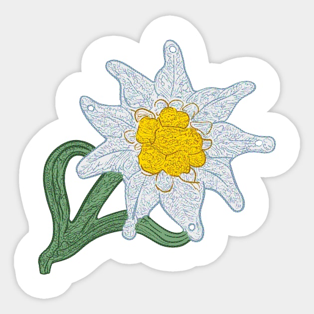 Edelweiss Sticker by Toby Wilkinson